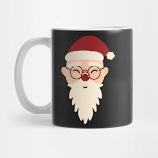 Cute Asian Chinese Santa Claus Pattern Japanese Korean Christmas Scandinavian Aesthetic Mug